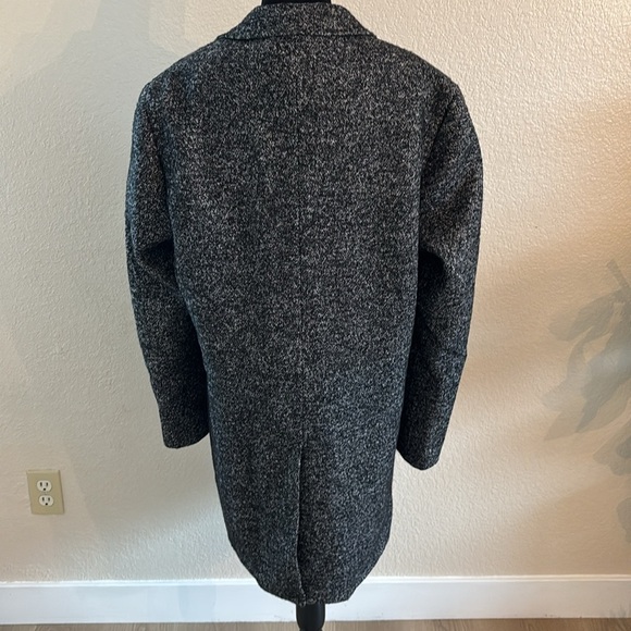 Men’s Reiss Medium Length Wool Blend Coat With Side Pockets - Picture 10 of 16